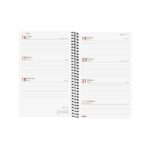 Finocam Year Agenda de Espiral - Anual 2026 - Tapa Ligera - Formato E5 - 125x14x181mm - Semana Vista Horizontal - Color Negro - immagine 4
