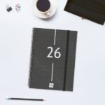 Finocam Year Agenda de Espiral - Anual 2026 - Tapa Ligera - Formato E10 - 162x14x212mm - Semana Vista Horizontal - Color Negro - immagine 2