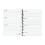 Finocam Year Agenda de Espiral - Anual 2026 - Tapa Ligera - Formato E10 - 162x14x212mm - Semana Vista Horizontal - Color Negro - immagine 4