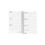 Finocam Year Agenda de Espiral en Catalan - Tapa Ligera - Formato E3 - 217x14x297mm - Semana Vista Horizontal - Color Rojo - immagine 4