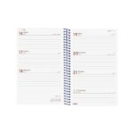 Finocam Year Agenda de Espiral en Catalan - Anual 2026 - Tapa Ligera - Formato E5 - 217x14x297mm - Semana Vista Horizontal - Color Azul - immagine 4