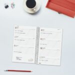 Finocam Year Agenda de Espiral en Catalan - Anual 2026 - Tapa Ligera - Formato E5 - 217x14x297mm - Semana Vista Horizontal - Color Rojo - immagine 3