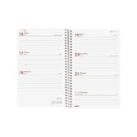 Finocam Year Agenda de Espiral en Catalan - Anual 2026 - Tapa Ligera - Formato E5 - 217x14x297mm - Semana Vista Horizontal - Color Rojo - immagine 4