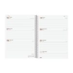 Finocam Year Agenda de Espiral en Catalan - Anual 2026 - Tapa Ligera - Formato E10 - 217x14x297mm - Semana Vista Horizontal - Color Rojo - immagine 4
