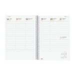 Finocam Year Agenda de Espiral - Tapa Ligera - Formato E10 - 162x14x212mm - Semana Vista en Vertical - Color Rojo - immagine 3