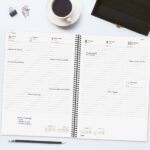 Finocam Year Agenda de Espiral - Anual 2026 - Tapa Ligera - Formato E40 - 217x14x297mm - Semana Vista en Vertical - Color Negro - immagine 3