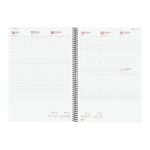 Finocam Year Agenda de Espiral - Anual 2026 - Tapa Ligera - Formato E40 - 217x14x297mm - Semana Vista en Vertical - Color Negro - immagine 4
