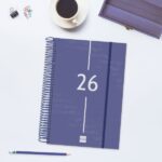 Finocam Year Agenda de Espiral - Anual 2026 - Tapa Ligera - Formato E11 - 175x29x242mm - 1 Dia por Pagina - Color Azul - immagine 2
