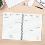 Finocam Agenda Personalizable - Tapa Blanda - Cierre de Goma - Formato E10 - 162x14x212mm - Semana Vista en Vertical - Color Gris - immagine 2