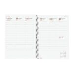 Finocam Basics Agenda en Catalan - Anual 2026 - con Espiral - Personalizable - Formato E10 - 162x14x212mm - Semana Vista en Vertical - Color Gris - immagine 4