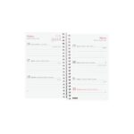Finocam Design Collection Agenda de Espiral - Anual 2026 - Tapa Ligera - Formato E3 - 85x14x127mm - Semana Vista Horizontal - Tematica de Flores - immagine 4