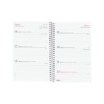 Finocam Design Collection Agenda de Espiral - Anual 2026 - Tapa Ligera - Formato E5 - 124x14x181mm - Semana Vista Horizontal - Tematica de Flores - immagine 4