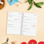 Finocam Design Collection Agenda de Espiral - Anual 2026 - Tapa Ligera - Formato E5 - 124x14x181mm - Semana Vista Horizontal - Tematica de Flores - immagine 3
