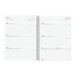 Finocam Design Collection Agenda de Espiral - Anual 2026 - Tapa Ligera - Formato E10 - 162x14x212mm - Semana Vista Horizontal - Tematica de Flores - immagine 4