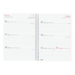 Finocam Design Collection Agenda de Espiral - Anual 2026 - Tapa Ligera - Formato E10 - 162x14x212mm - Semana Vista Horizontal - Tematica de Flores - immagine 4