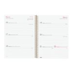 Finocam Design Collection Agenda de Espiral - Anual 2026 - Tapa Ligera - Formato E10 - 162x14x212mm - Semana Vista Horizontal - Tematica de Flores - immagine 4