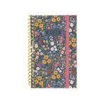 Finocam Design Collection Agenda de Espiral en Catalan - Anual 2026 - Tapa Ligera - Formato E3 - 85x14x127mm - Semana Vista Horizontal - Tematica de Flores
