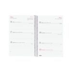 Finocam Design Collection Agenda de Espiral en Catalan - Anual 2026 - Tapa Ligera - Formato E5 - 124x14x181mm - Semana Vista Horizontal - Tematica de Flores - immagine 4