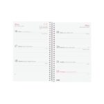 Finocam Design Collection Agenda de Espiral en Catalan - Anual 2026 - Tapa Ligera - Formato E5 - 124x14x181mm - Semana Vista Horizontal - Tematica de Flores - immagine 4