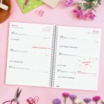 Finocam Design Collection Agenda de Espiral en Catalan - Anual 2026 - Tapa Ligera - Formato E10 - 162x14x212mm - Semana Vista Horizontal - Tematica de Flores - immagine 3