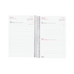 Finocam Design Collection Agenda de Espiral - Anual 2026 - Tapa Ligera - Formato E5 - 132x25x181mm - 1 Dia por Pagina - Tematica de Flores - immagine 4