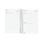Finocam Design Collection Agenda de Espiral - Anual 2026 - Tapa Ligera - Formato E5 - 132x25x181mm - 1 Dia por Pagina - Tematica de Flores - immagine 3