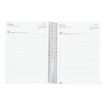 Finocam Design Collection Agenda de Espiral - Anual 2026 - Tapa Ligera - Formato E10 - 172x29x212mm - 1 Dia por Pagina - Tematica de Flores - immagine 3