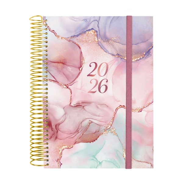 Finocam Design Collection Agenda de Espiral - Anual 2026 - Tapa Ligera - Formato E10 - 172x29x212mm - 1 Dia por Pagina - Color Varios