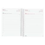 Finocam Design Collection Agenda de Espiral - Anual 2026 - Tapa Ligera - Formato E10 - 172x29x212mm - 1 Dia por Pagina - Tematica de Flores - immagine 3