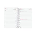 Finocam Design Collection Agenda de Espiral en Catalan - Anual 2026 - Tapa Ligera - Formato E5 - 132x25x181mm - 1 Dia por Pagina - Tematica de Flores - immagine 4