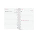 Finocam Design Collection Agenda de Espiral en Catalan - Anual 2026 - Tapa Ligera - Formato E5 - 132x25x181mm - 1 Dia por Pagina - Tematica de Flores - immagine 4