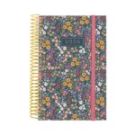 Finocam Design Collection Agenda de Espiral en Catalan - Anual 2026 - Tapa Ligera - Formato E5 - 132x25x181mm - 1 Dia por Pagina - Tematica de Flores