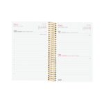 Finocam Design Collection Agenda de Espiral en Catalan - Anual 2026 - Tapa Ligera - Formato E5 - 132x25x181mm - 1 Dia por Pagina - Tematica de Flores - immagine 4