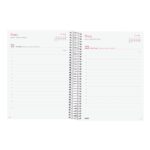 Finocam Design Collection Agenda de Espiral en Catalan - Anual 2026 - Tapa Ligera - Formato E10 - 172x29x212mm - 1 Dia por Pagina - Tematica de Flores - immagine 4