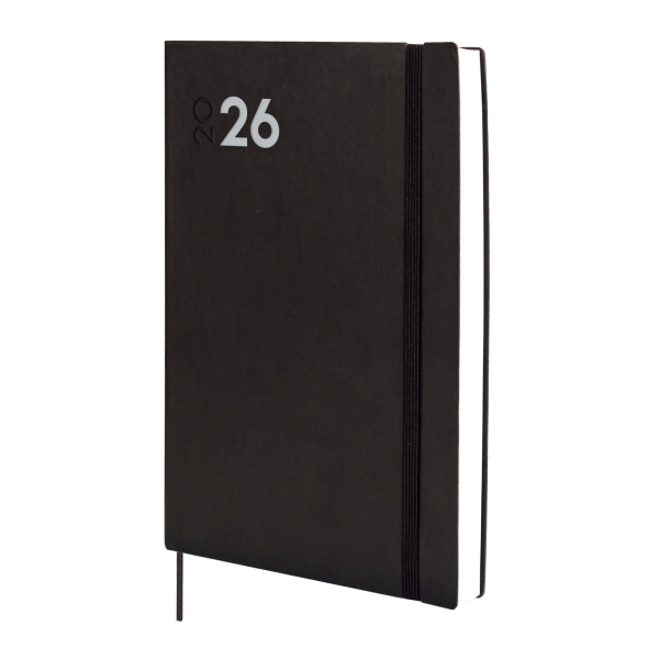 Finocam Dynamic Mara Agenda Profesional - Anual 2026 - Tapa Blanda - Cierre con Goma Elastica - Formato Y11 - 169x22x245mm - 1 Dia por Pagina - Color Negro Finocam Dynamic Mara Agenda Profesional - Anual 2026 - Tapa Blanda - Cierre con Goma Elastica - Formato Y11 - 169x22x245mm - 1 Dia por Pagina - Color Negro
