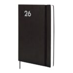 Finocam Dynamic Mara Agenda Profesional en Catalan - Anual 2026 - Tapa Blanda - Cierre con Goma Elastica - Formato Y11 - 169x22x245mm - 1 Dia por Pagina - Color Negro