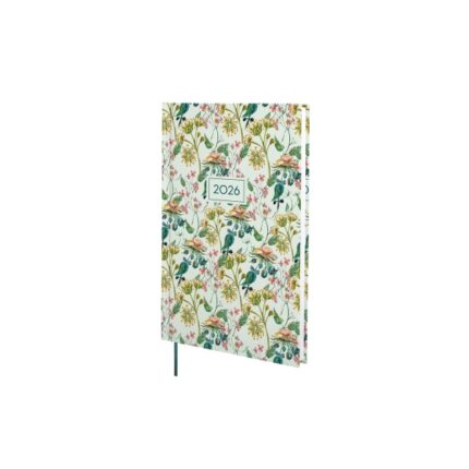 Finocam Dynamic Porto Design Agenda - Anual 2026 - Tapa Dura - Formato Y10 - 145x12x210mm - Semana Vista en Vertical - Tematica de Flores