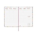 Finocam Dynamic Porto Design Agenda - Anual 2026 - Tapa Dura - Formato Y10 - 145x12x210mm - Semana Vista en Vertical - Tematica de Flores - immagine 4