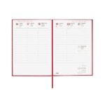 Finocam Dynamic Porto Agenda - Anual 2026 - Sin Cierre - Formato Y10 - 145x12x210mm - Semana Vista en Vertical - Color Rojo - immagine 4
