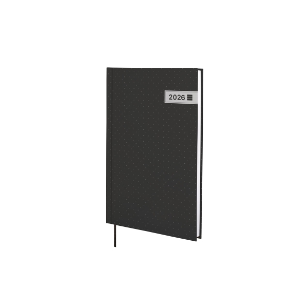Finocam Dynamic Porto Agenda - Anual 2026 - Sin Cierre - Formato Y10 - 145x12x210mm - Semana Vista en Vertical - Color Negro
