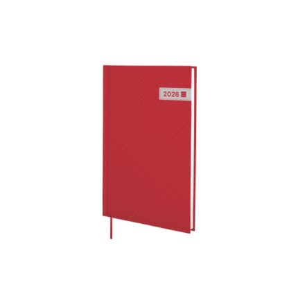 Finocam Dynamic Porto Agenda en Catalan - Anual 2026 - Sin Cierre - Formato Y10 - 145x12x210mm - Semana Vista en Vertical - Color Rojo