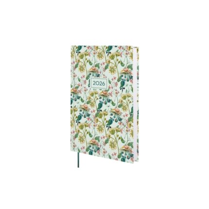 Finocam Dynamic Porto Design Agenda en Catalan - Anual 2026 - Tapa Dura - Formato Y10 - 145x23x210mm - 1 Dia por Pagina - Tematica de Flores