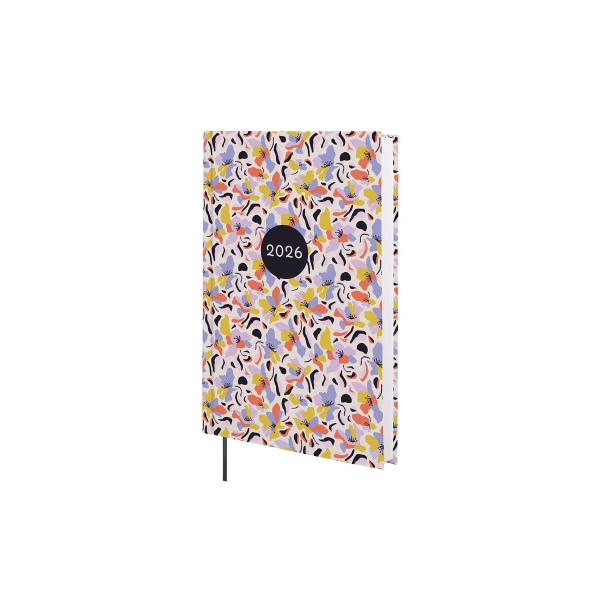Finocam Dynamic Porto Design Agenda en Catalan - Anual 2026 - Tapa Dura - Formato Y10 - 145x23x210mm - 1 Dia por Pagina - Tematica de Flores
