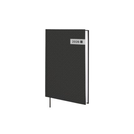 Finocam Dynamic Porto Agenda en Catalan - Anual 2026 - Sin Cierre - Formato Y10 - 145x23x210mm - 1 Dia por Pagina - Color Negro