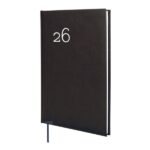 Finocam Dynamic Milano Agenda Profesional - Anual 2026 - Tapa Dura Acolchada - Formato Y11 - 168x19x245mm - Semana Vista en Vertical - Color Negro
