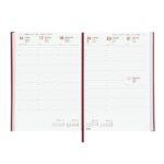 Finocam Dynamic Milano Agenda Profesional - Anual 2026 - Tapa Dura Acolchada - Formato Y11 - 168x19x245mm - Semana Vista en Vertical - Color Burdeos - immagine 4