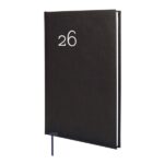 Finocam Dynamic Milano Agenda Profesional en Catalan - Anual 2026 - Tapa Dura Acolchada - Formato Y11 - 168x19x245mm - Semana Vista en Vertical - Color Negro