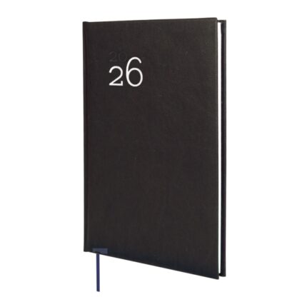 Finocam Dynamic Milano Agenda Profesional en Catalan - Anual 2026 - Tapa Dura Acolchada - Formato Y11 - 168x19x245mm - Semana Vista en Vertical - Color Negro