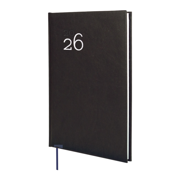 Finocam Dynamic Milano Agenda Profesional en Catalan - Anual 2026 - Tapa Dura Acolchada - Formato Y11 - 168x19x245mm - Semana Vista en Vertical - Color Negro