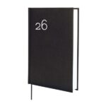 Finocam Dynamic Milano Agenda Profesional en Catalan - Anual 2026 - Tapa Dura Acolchada - Formato Y10 - 143x29x210mm - 1 Dia por Pagina - Color Negro